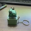 Frog Croaking Fidget Toy with Light & Sound Rechargeable Keyboard Fidget Toy Portable Anxiety Relief Fidget Keychain Sensory Decompression Gadget