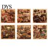 Therapeutic Creative Projects Vintage Room Diamond Painting Kit, DIY Art with Cozy Cottage Scenes, Interior Design Wall Complete Tools Set for