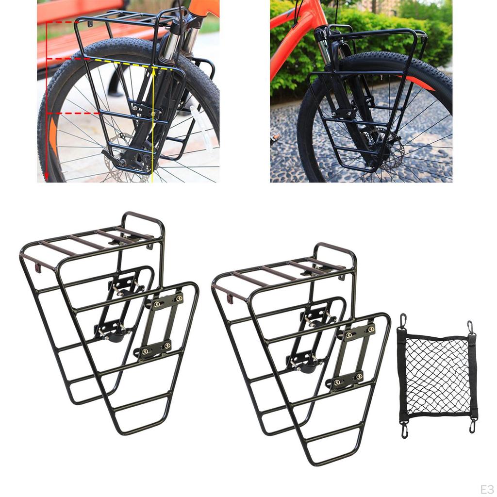 Front Carrier, Accessories for Touring Bikes, Easy Carrying, High-strength Bike Carrier