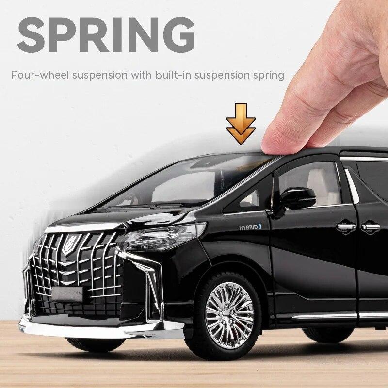 1/18 Scale Toyota Alphard Alloy Model Car - Highly Detailed Collector's Edition - Perfect for Display, Office Decor, Gift