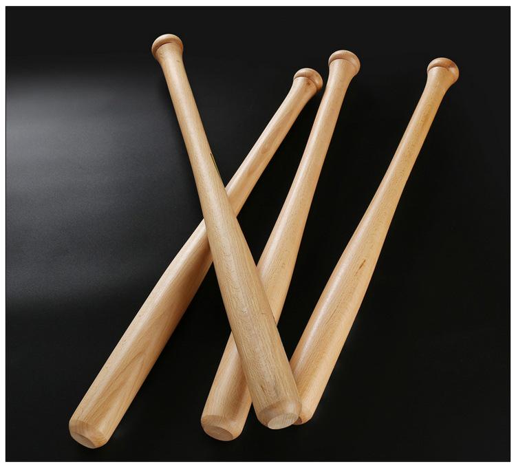 Kij baseballowy i softballowy z litego drewna bukowego: Pogrubione do użytku w nagłych wypadkach