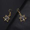 LIKGREAT Hanukkah Menorah Candles Drop Earrings Star Of David Earrings For Women Israel Faith Lamp Je Jewelry Hebrew Amulets