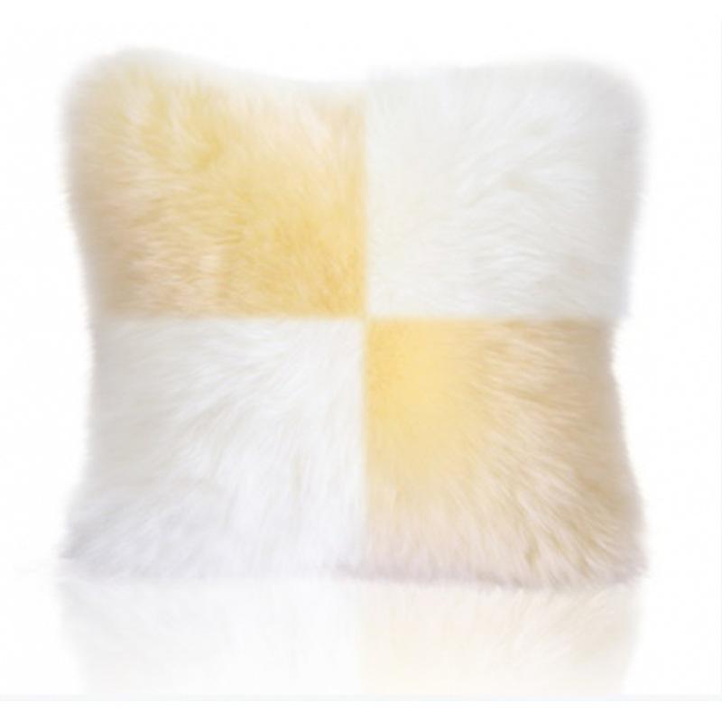 Nordic Minimalist Faux Wool Plush Throw Pillow Cover