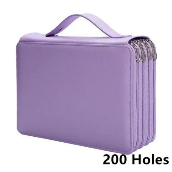 Barevné Květiny 200/252 Děrový Penál Záclona Kreativní Skica Multifunkční Velkokapacitní Kreslení Studentský Set Penálu