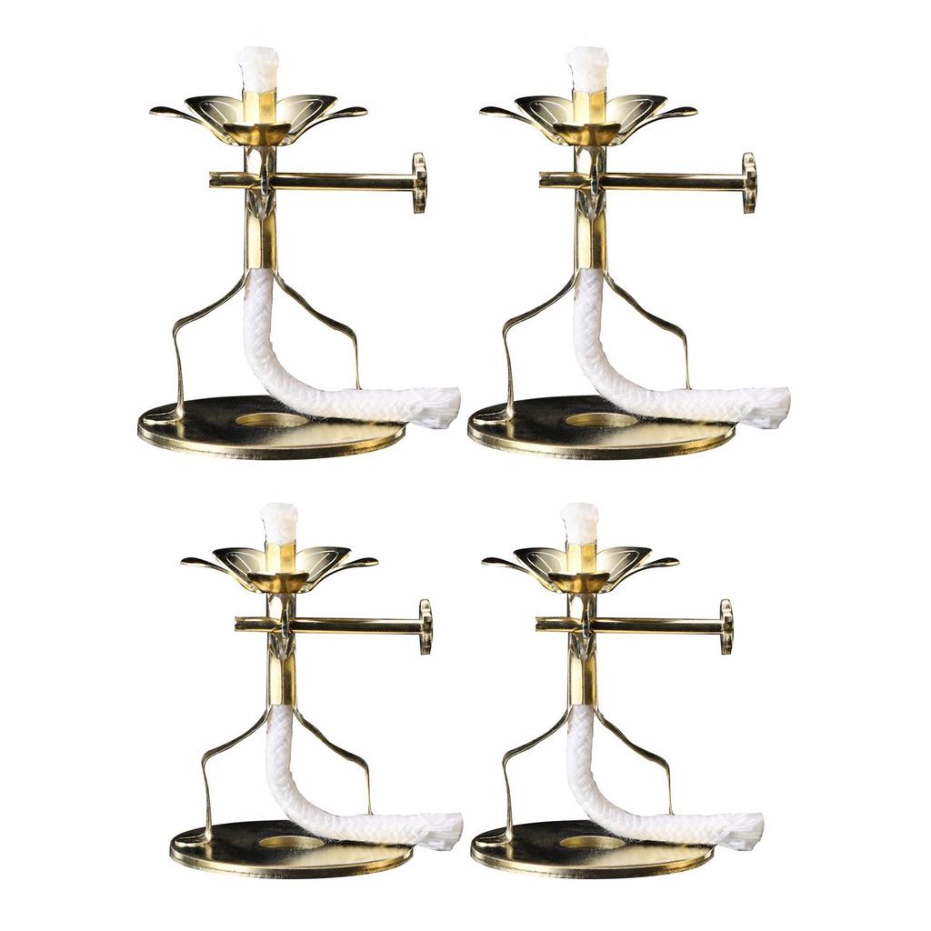 Golden Butter Lamp Wick Holder Wick Lamp Stand Buddhist Altar Supplies Tibetan