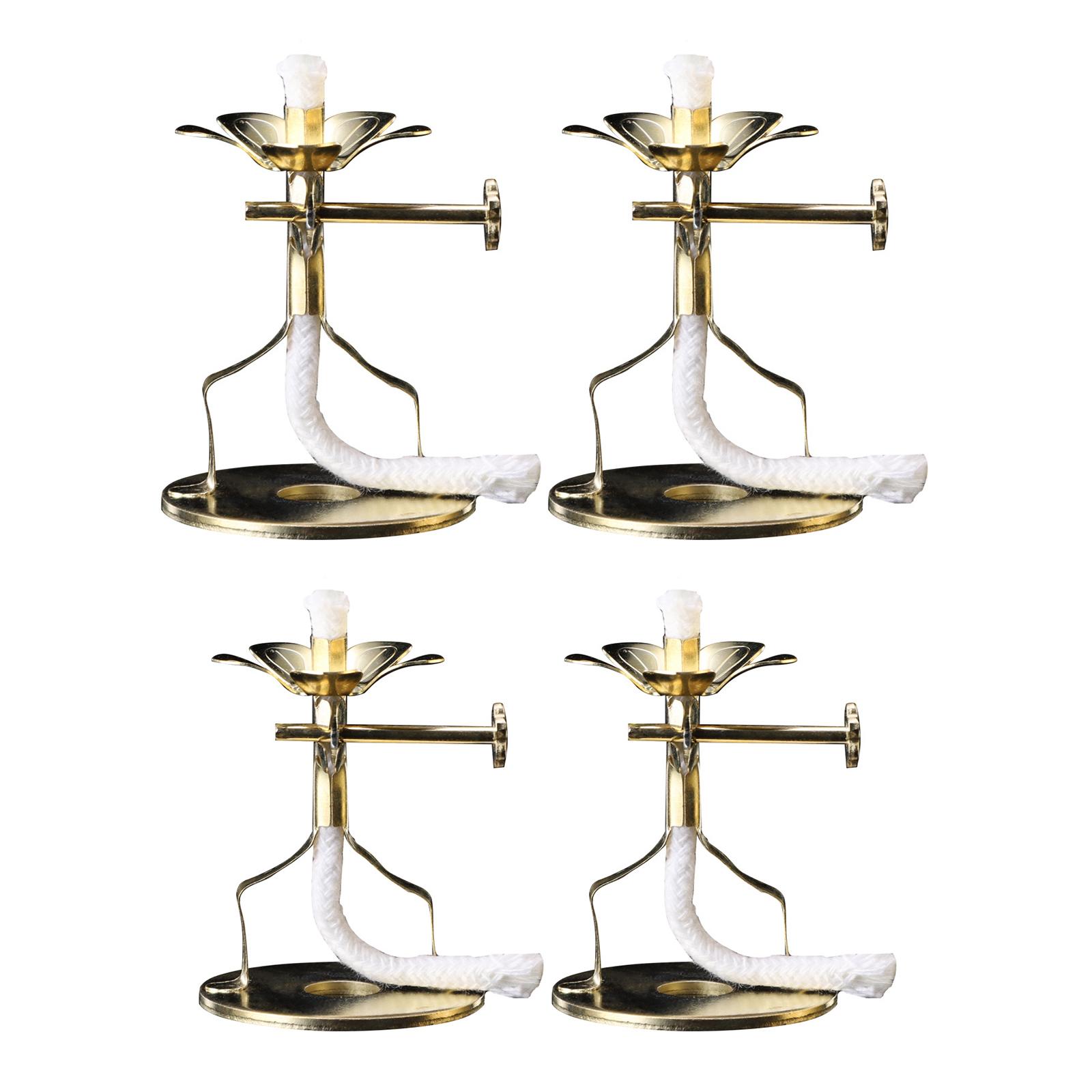 Butter Lamp Wick Holder Wick Lamp Stand Buddha Adjustable for Christmas Wedding Yoga Gifts S 5.5x4cm