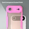 For iPhone Air Case PC + TPU Semi-Transparent Frosted Finish Protective Phone Cover