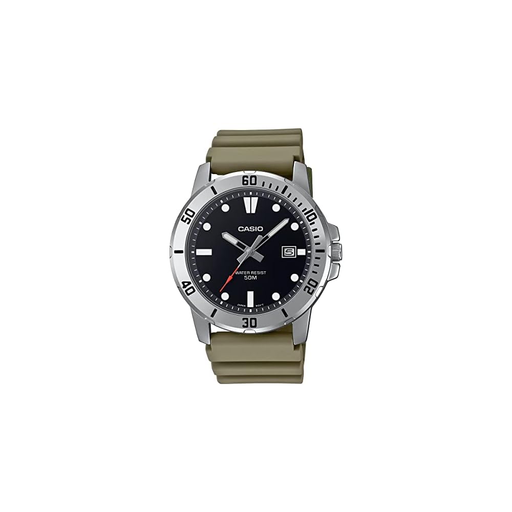 Casio Standard Analog Quartz Men s Watch MTP-VD01-3EV Military Olive Green Overseas Model