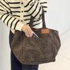 GNB TRD_1619 Daily Leopard Canvas Big Tote Bag
