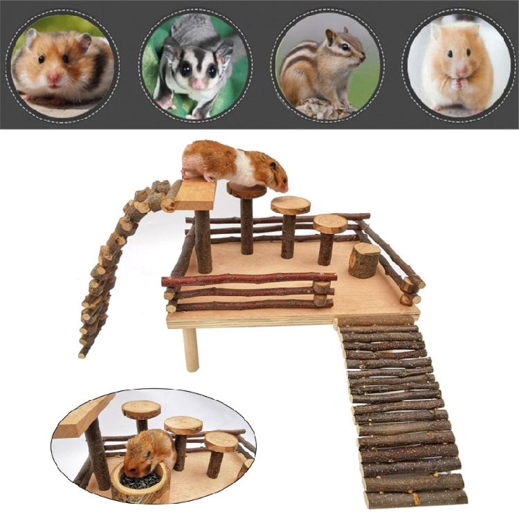 Hamster Platform Cage Ladder Toy Small Animals Climbing Jumping Boredom Pet Toy