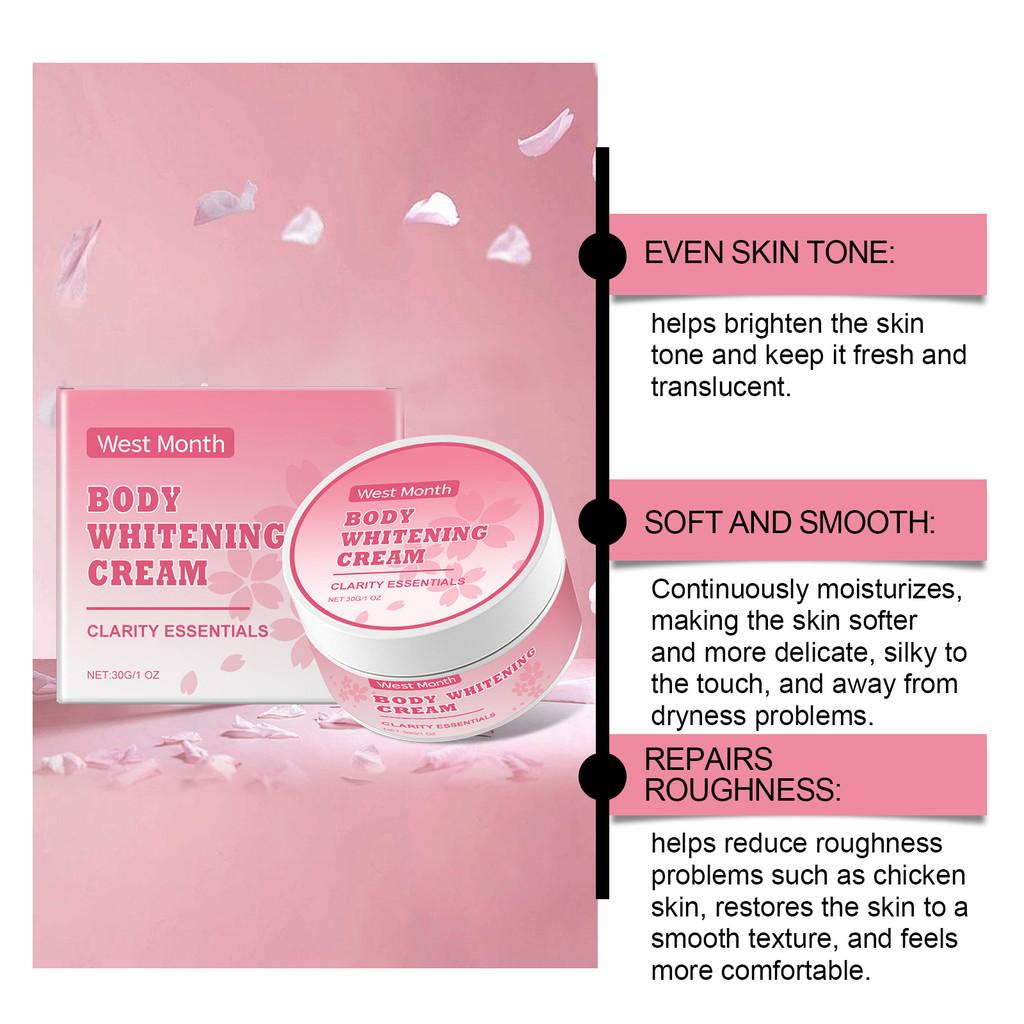 West Month Nourishing Body Moisturizing Cream For Smooth Hydrated Skin 30g