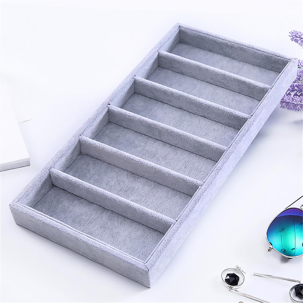 Universal Jewelry Display Holder Eyeglasses Organizer Tray Sunglasses Liner Case Household Bedroom Professional Travel