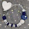 Custom Personalized Name Pacifier Clips BPA Free Silicone Silicone Baby Pacifier Clips Colorful Pacifier Chain Holder Teething