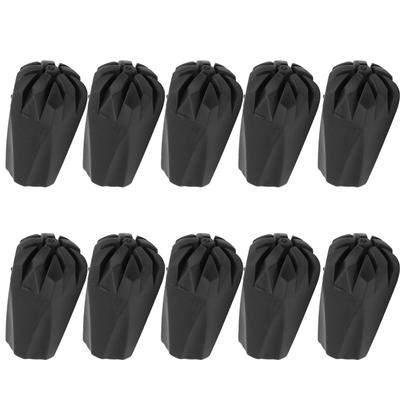10Pcs Rubber Climbing Poles Tip Extra Thick Anti Slip Walking Stick Tip Protectors Wear Resisting Horseshoe Foot