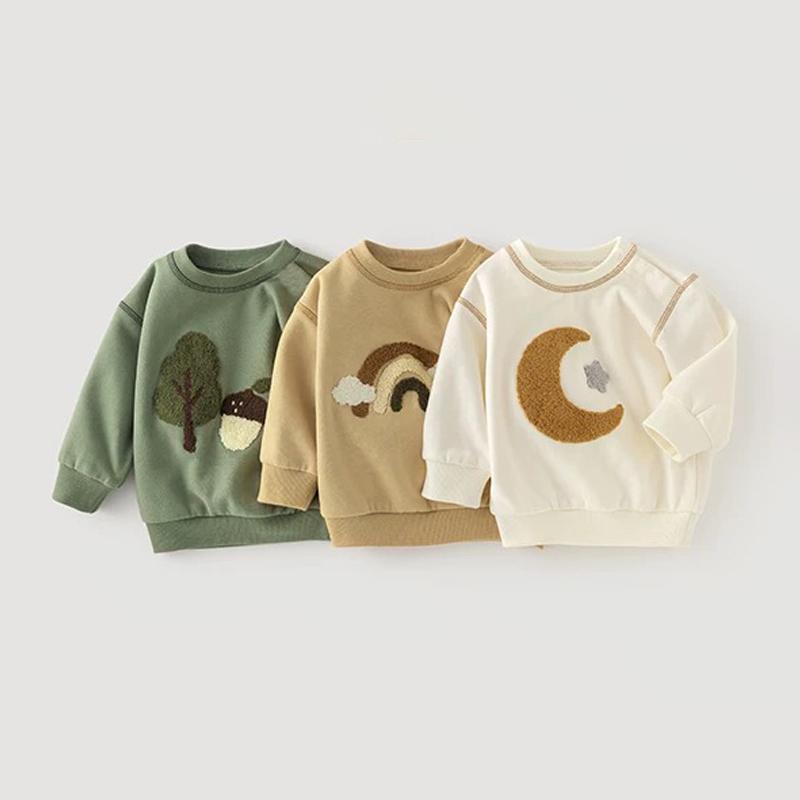 Tute per Bambini Primavera Autunno Felpa Carina a Manica Lunga + Pantaloni Abbigliamento Casual per Bambini e Bambine