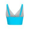 Stilvolles Badeshirt Saisonale Wassersportbekleidung Einfarbiges kurzes Oberteil Verdrehte Vorderseite Atmungsaktives Gewebe für Damen