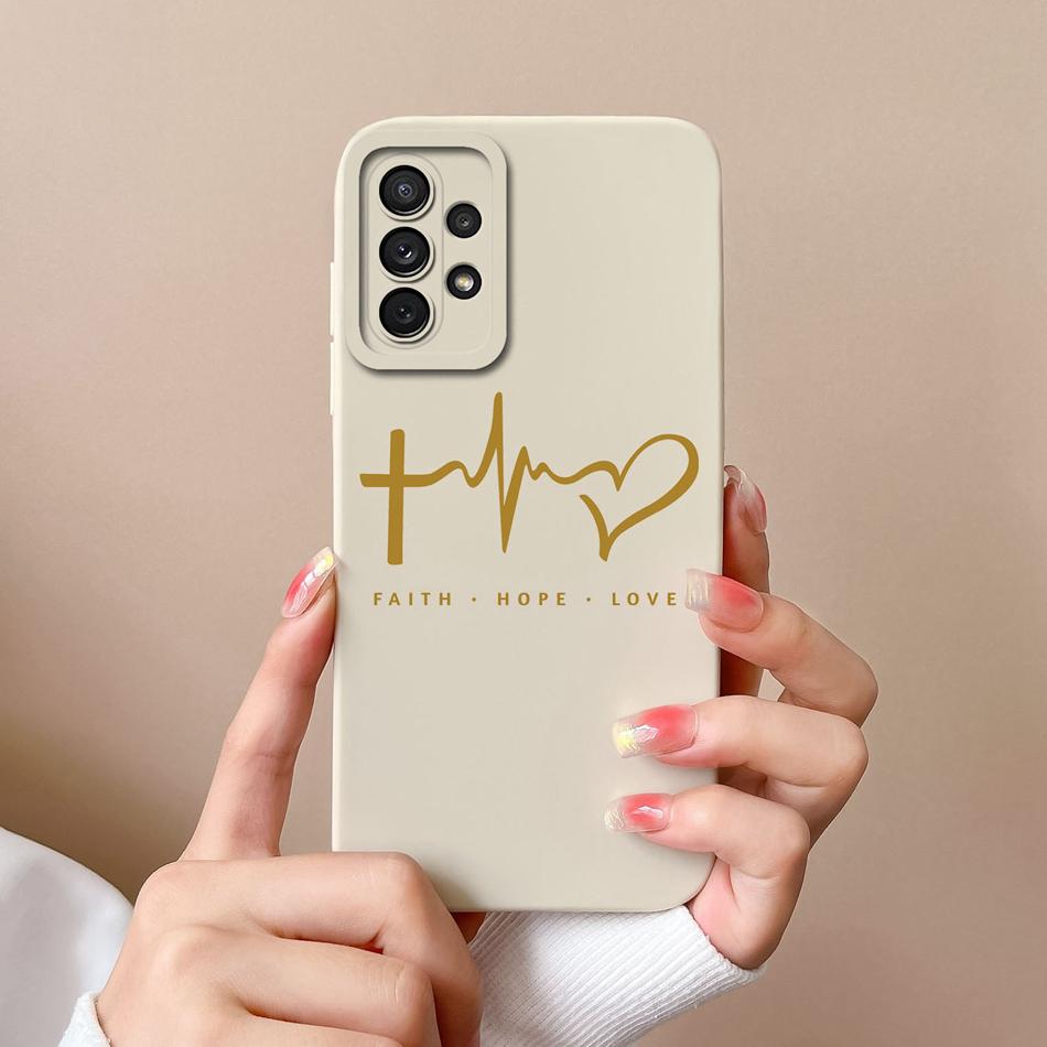 For Samsung Galaxy A72 Phone Case Love Heart Soft Liquid Silicone Camera Protection Back Cover For Samsung A 72 4G 5G Funda Capa