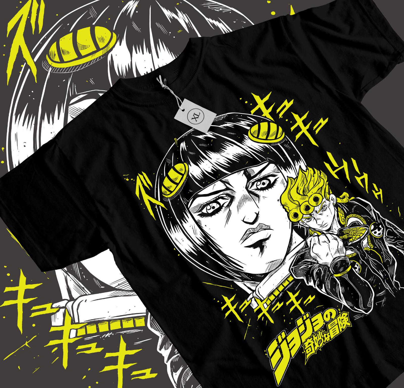 Giorno Giovanna T-shirt JoJo Bizarre T-shirt Anime Shirt Manga Graphic Tee S