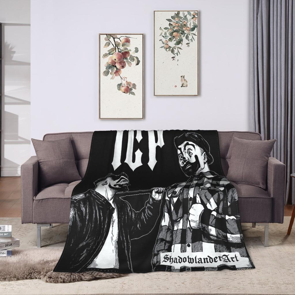 Insane Clown Posse Band Flannel Blankets Winter Warm Soft Throw Blanket for Students Couch Chair Fluffy Bedspread Sofa Bed Cover