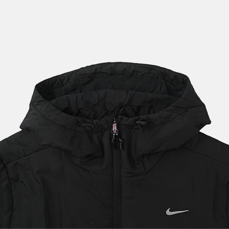 Nike Sports Casual Zip-Up Hooded Cotton Jacket Men Jackets IQ3715-010