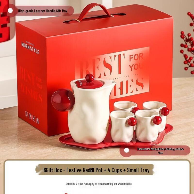 Heart-Shaped Ceramic Tea Set