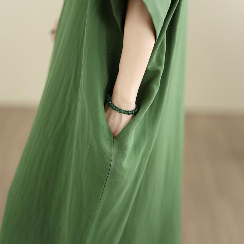 DIMANAF New 2026 Women Plus Size Summer Casual Holiday Long Dress Cotton Loose Oversize Maxi Beach Sundress Solid Elegant Lady