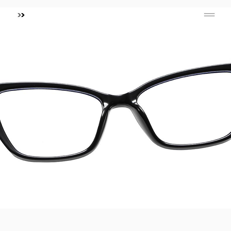 European & American Anti-Blue Light TR90 Retro Square Frame Glasses - Trendy Internet Celebrity Style.