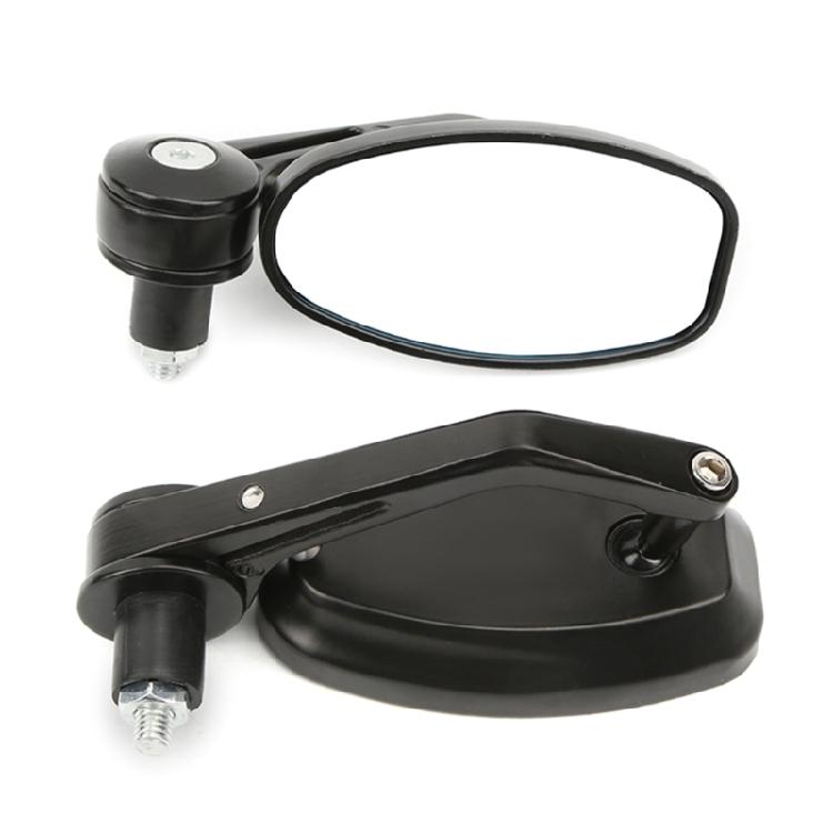 2 Peças Espelhos Retrovisores Universais 7/8" 22mm para Guidão de Motocicleta Scooters Espelho Retrovisor