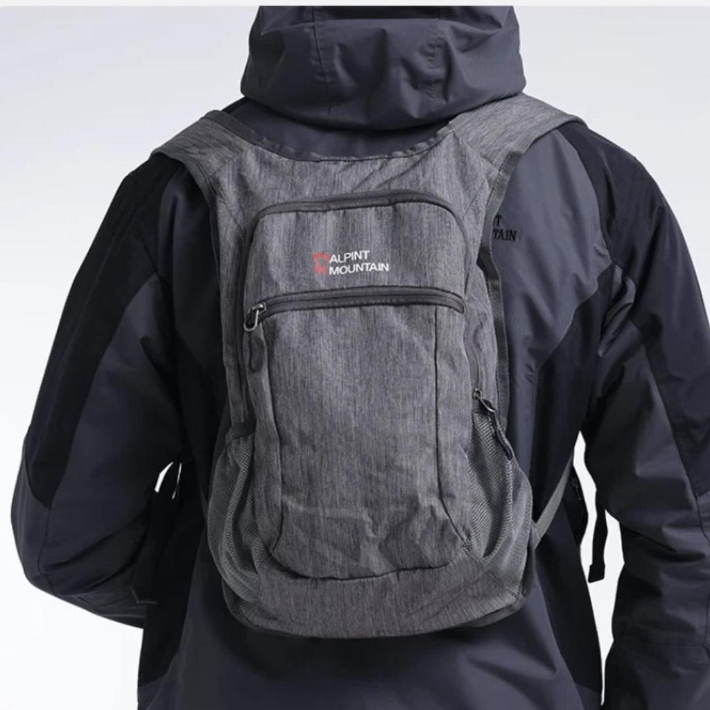 ALPINT MOUNTAIN Folding Backpack, Hiking Bag, Cycling Backpack, Ultra-Light Portable Travel Trekking Pack, Dark Gray, 24*15*42cm