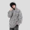 Women's Autumn/Winter Striped Hooded Sweater Coat - Loose Casual Knit Cardigan