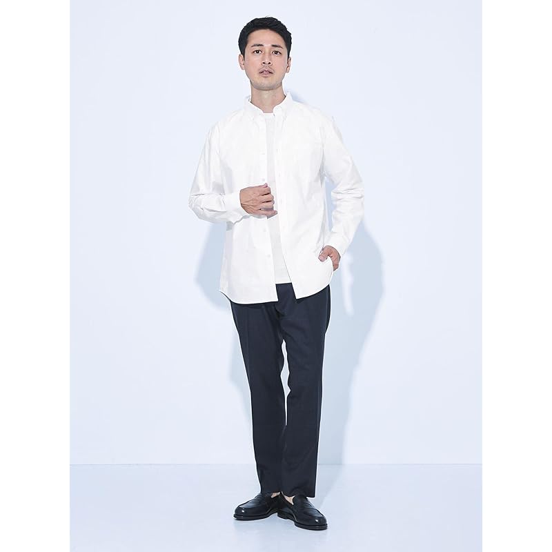 [United Arrows green label Relaxing] WEB limited JUST fit button down Oxford long sleeve shirt 32116993291 0170 WHITE(01) L