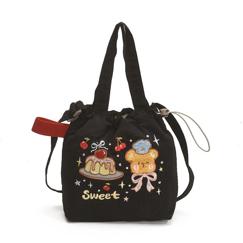 

Новая легкая вертикальная сумка для мобильного телефона, повседневная студенческая, с высокой ценностью, простая вышитая на плечо, женская 18*8*21