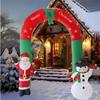 Inflatable Toy Santa Sonwman Archway Christmas Inflatable Model Luminous Inflatable Model Christmas Atmosphere Decoration Model