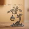 Creative Welcome Guest Pine Incense Burner Ornament Zen Tea Ceremony Home Indoor Chinese Hollow Retro Hanging Incense Burner 1Pc