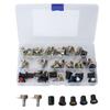 80Pcs Potentiometer B5K B10K B20K B50K B100K Linear Taper Set Kit with Knob for Audio Control