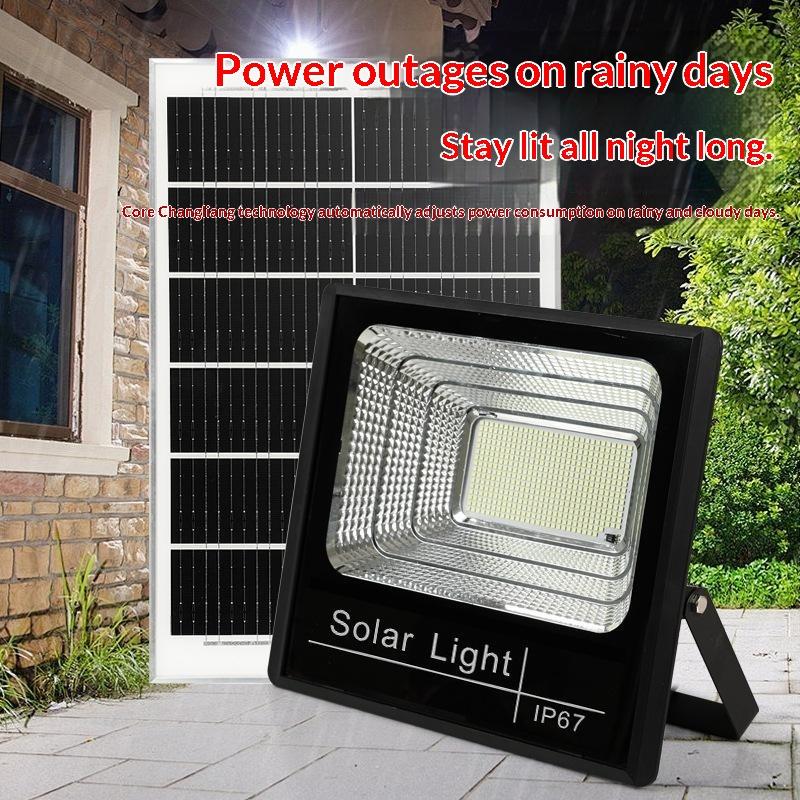 Solar Powered Led Flood Light Ip67 Waterproof Super Bright Output For Outdoor Yard Patio Garden Driveway Lighting