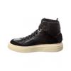 Salvatore Ferragamo Ferragamo Leather High Top Sneaker Black