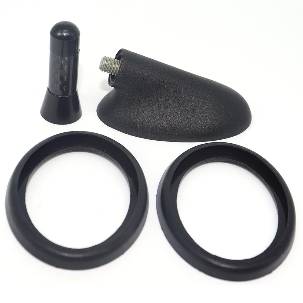 

3.6см/1.42дюйма Мачта антенны AM/FM из углеволокна, крепление на крышу, короткая, с прокладкой, основание-уплотнитель для Transit Mondeo Focus 2 Fiesta Mk5 Kuga 2000 2001 2003 2005 1 kit