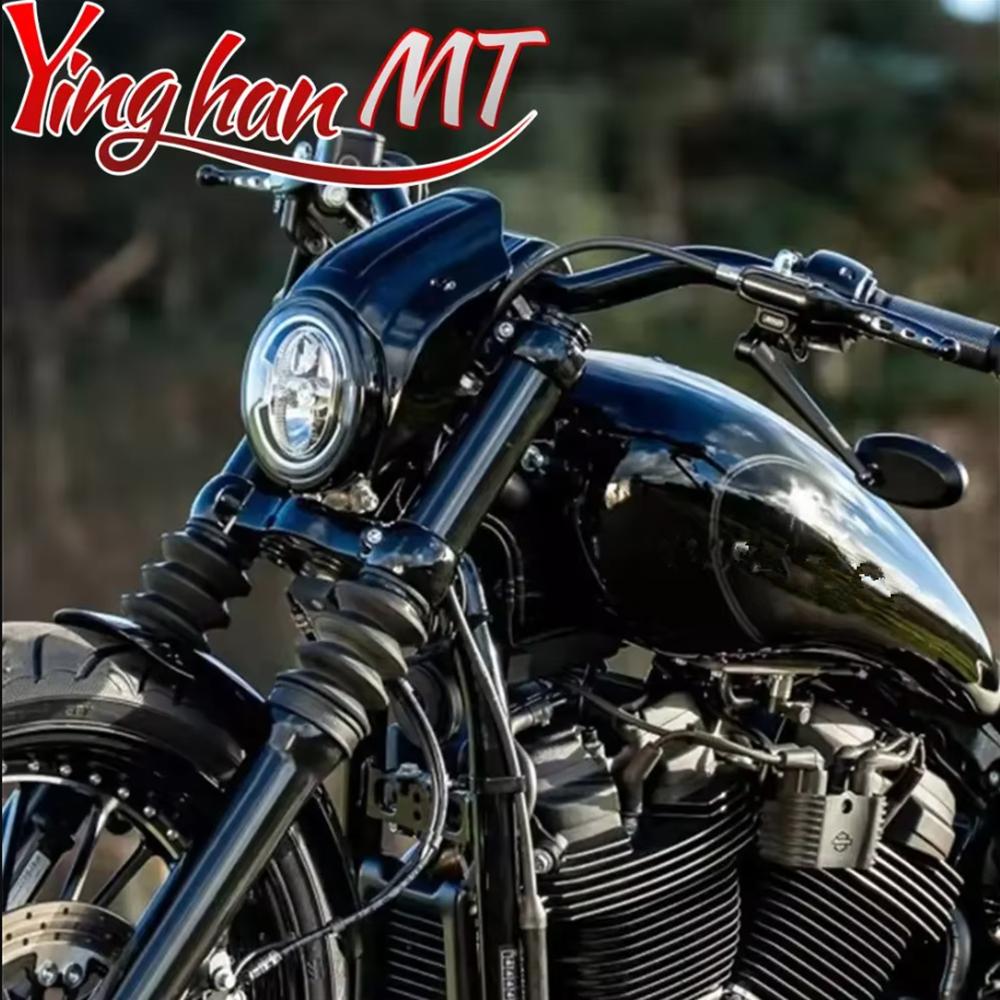 Motorcycle Headlight Fairing Front Mask For Harley Davidson Softail Street Bob Breakout 2018-2024 Aluminum Alloy