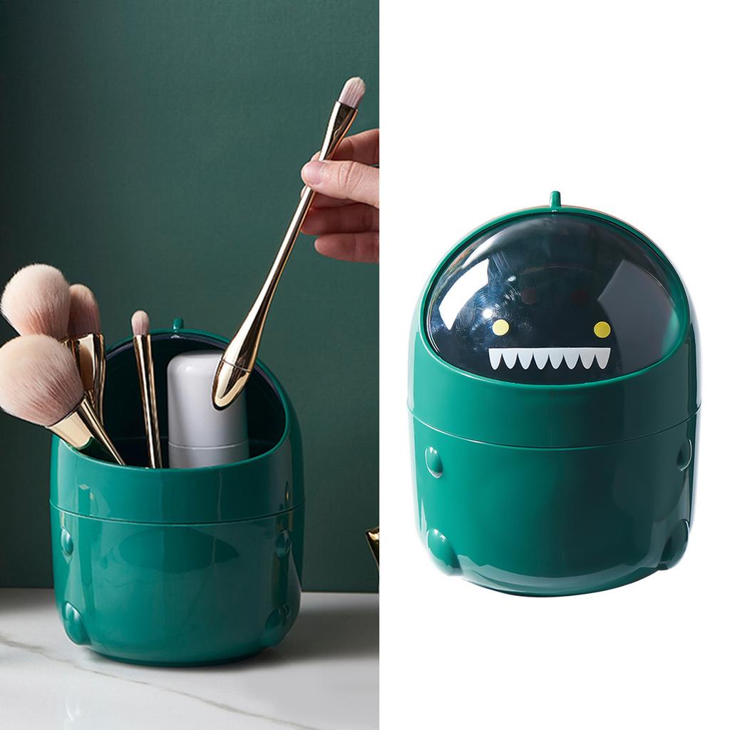 Desktop Trash Can Multifunctional Storage Bucket   Cover Cartoon Container Small Waste Bin for Home School