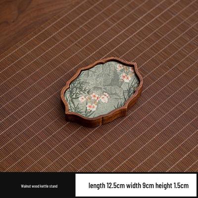 Shangqi Walnut Cloud Teapot Holder Tea Tray