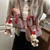 Canvas Mini Bowtie Bag With Zipper For Daily Casual Wear