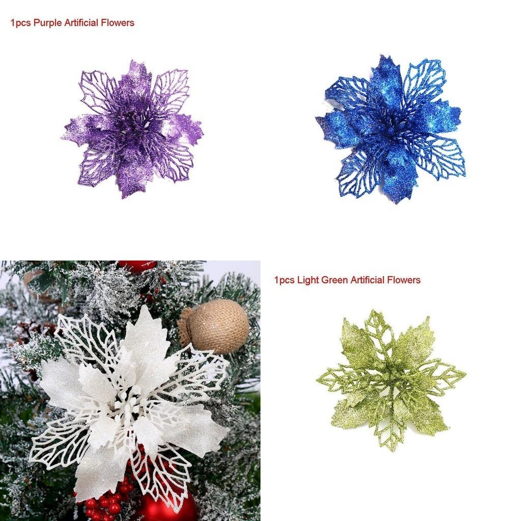 Dazzling Glitter Artificial Flowers Enhance Any Room For Holiday Celebrations