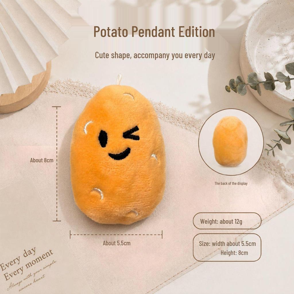 Adorable Southern Little Potato Plush Toy Pendant - Cute Backpack Ornament Gift