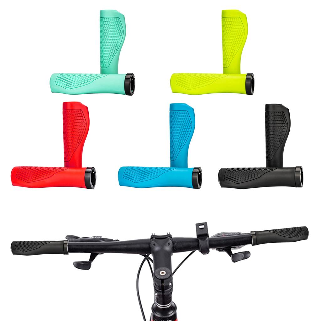 Mountain Bikes Handlebar Grips with Aluminium Locks Nonslip Cycling Handlebar Sleeve Comfortable Bicycles Handle Grips