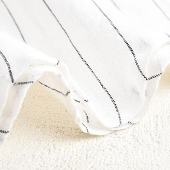 Męska koszulka z krótkim rękawem w paski z dekoltem w serek, stójką, casualowy T-shirt, odzież męska