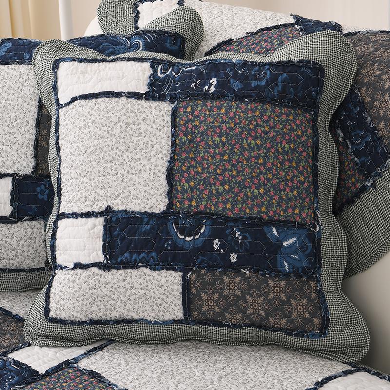2pcs Cotton Quilted Backrest Cover Soft and Skin Friendly Sofa Cushion Cover Modern and Simple Breathable Backrest Without Core