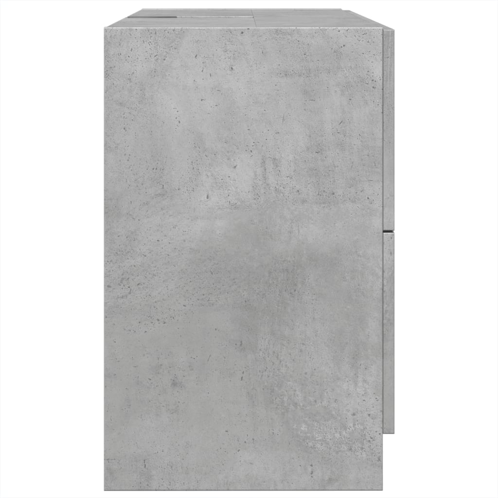 Bathroom Vanity Unit Concrete Grey 78 X 37 X 59 Cm Particleboard