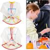 Durable Baby Bib Transparent Long Sleeve Waterproof Toddler Bibs Spit-Up Cloths Art Smock for Kids