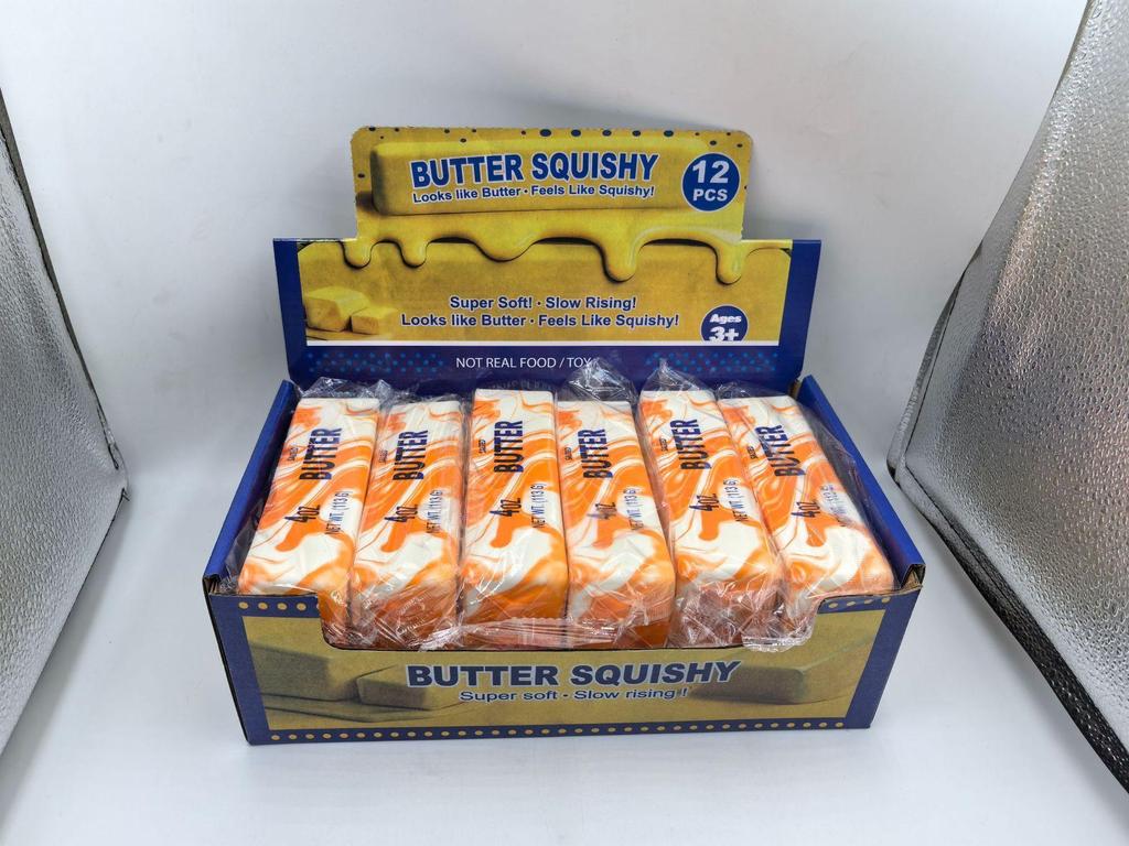 Soft Squishy Butter Stick Stress Relief Toy - Slow Rebound Pinch Bread